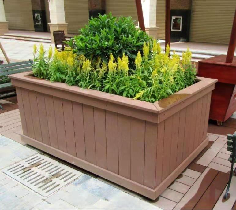 木塑花箱 濟(jì)南塑木花箱制作