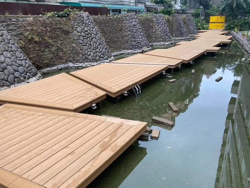 木塑地板、塑木平臺(tái)露臺(tái)制作案例